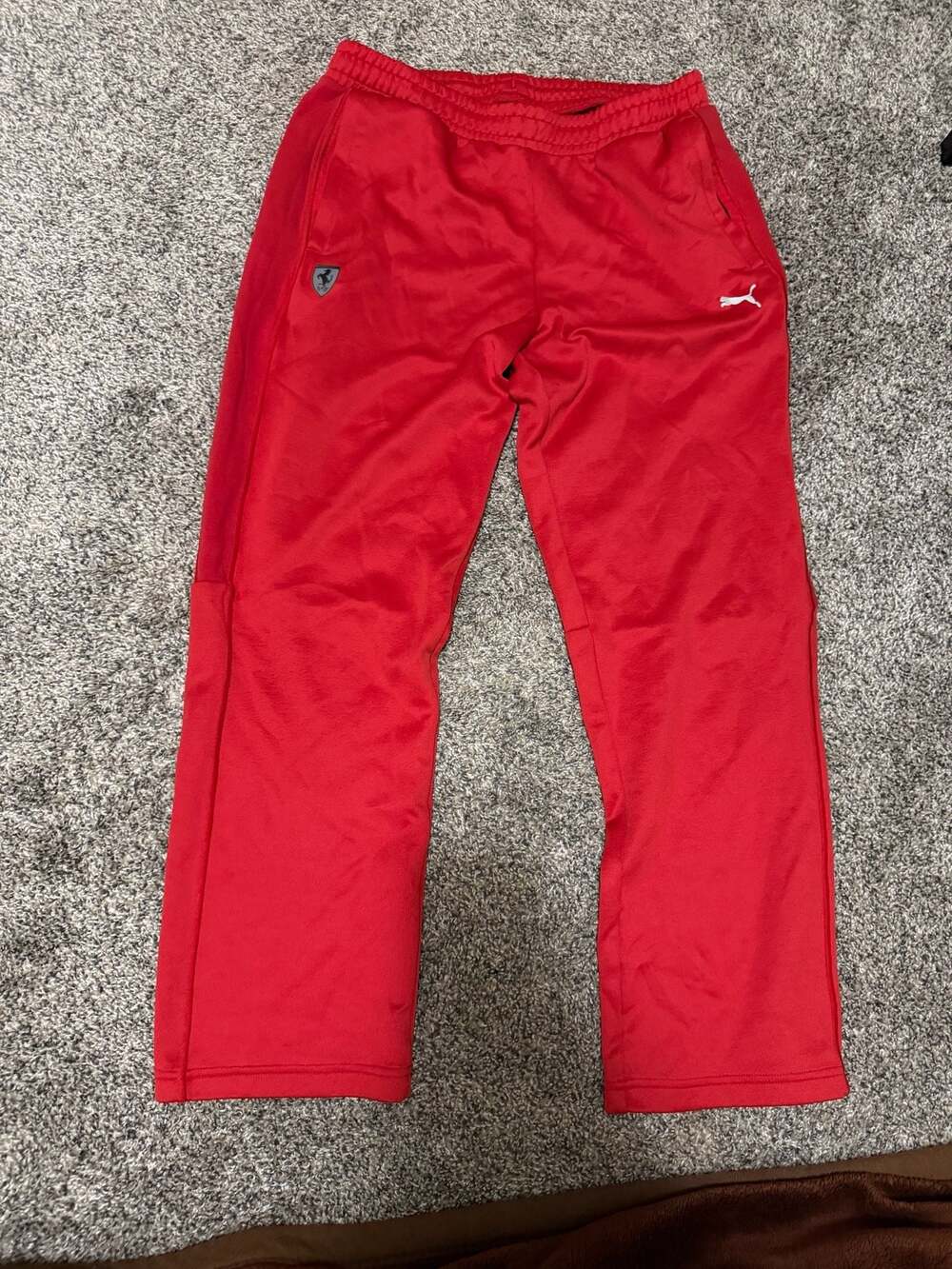 Puma Scuderia Ferrari Motorsport T7 Red Track Pants Men's Size Large